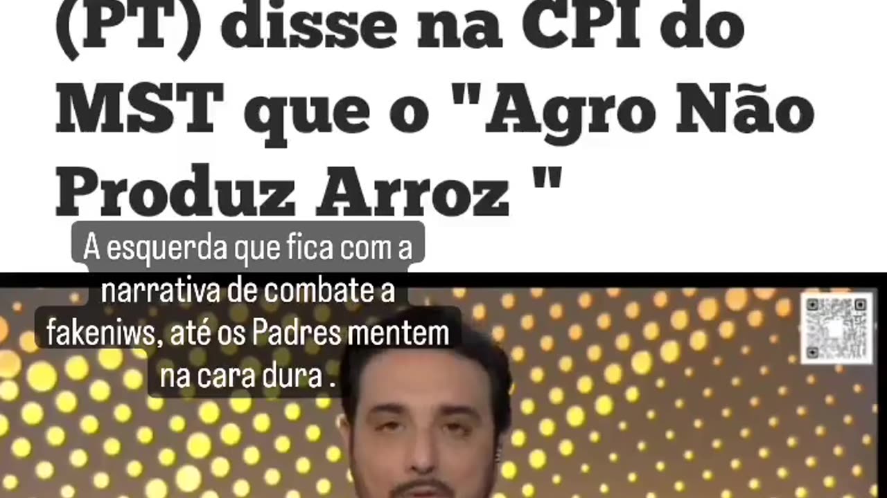 Padre deputado do PT mente descaradamente na CPI do MST.
