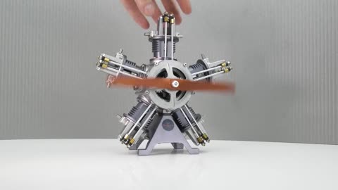 Building a 5-Cylinder Radial Engine Model Kit --- AF invention