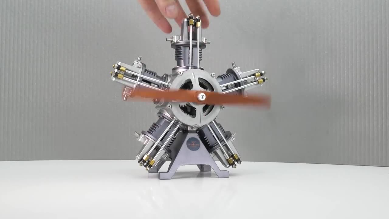 Building a 5-Cylinder Radial Engine Model Kit --- AF invention