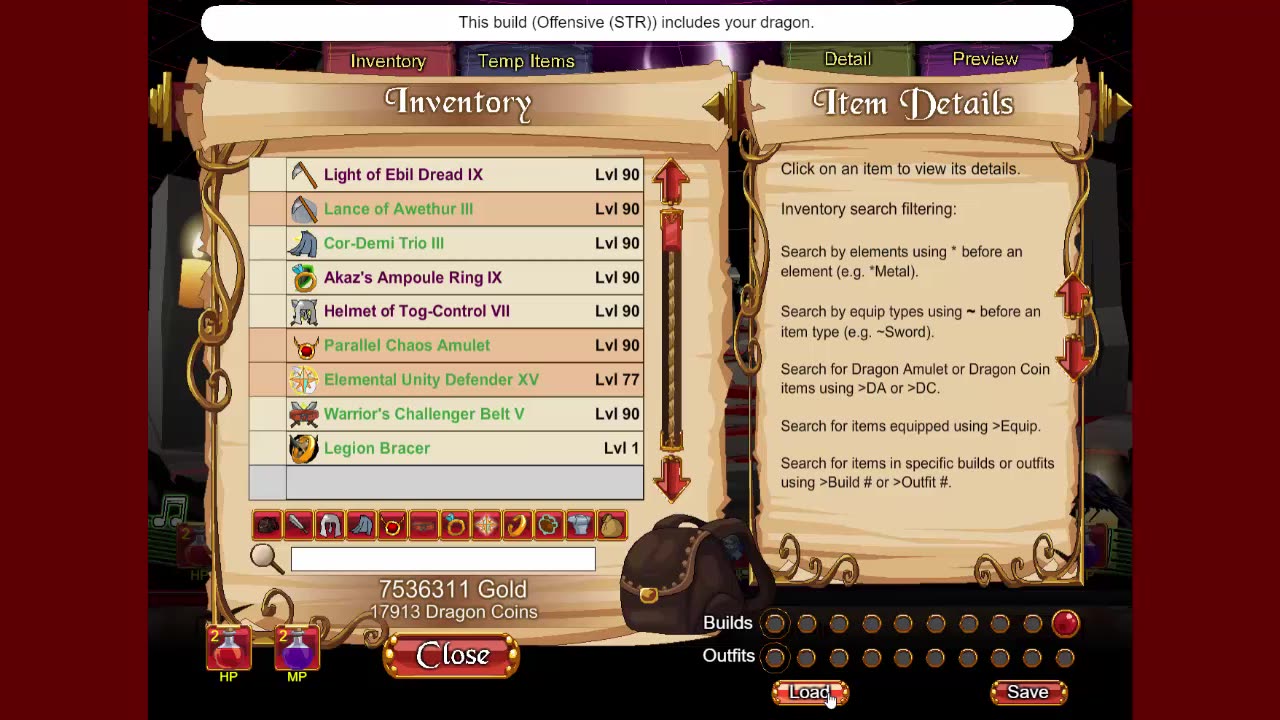 DragonFable Virtuoso Epoch and Random Bloon Moon Challenge