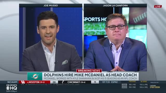 Dolphins hire Mike McDaniel as their next head coach [NFL Insider Reaction] | CBS Sports HQ