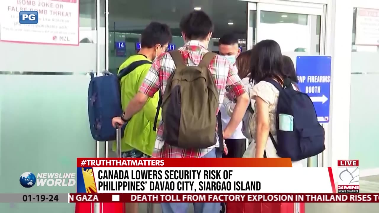 Canada lowers security risk of Philippines’ Davao City, Siargao Island