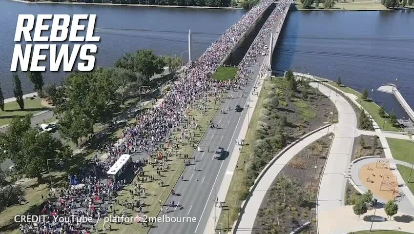 Australia’s BIGGEST convoy descends on the capital
