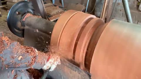 Amazing Woodturning Creative Skills Craft Fastest Easy - Great Art On A Big Wood Lathe