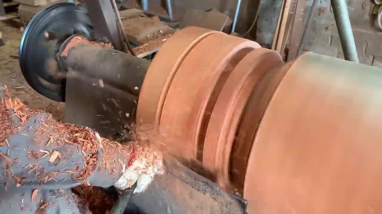 Amazing Woodturning Creative Skills Craft Fastest Easy - Great Art On A Big Wood Lathe