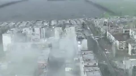 Ugledar under the fire of the Russians.