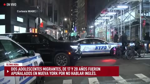 Dos jóvenes migrantes son apuñalados en Nueva York: los atacaron por no hablar inglés