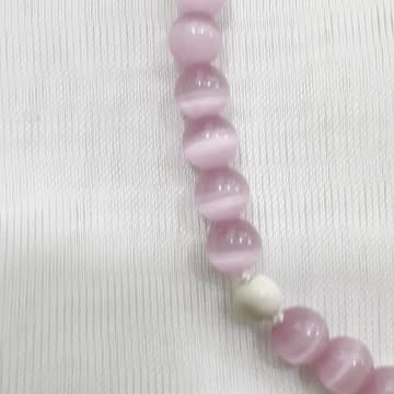 Handmade Unique 32” Necklace with Cat Eye, White Turquoise, Turquoise Butterfly