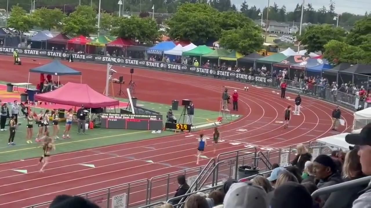 Man Wins Girls' 400M in Washington State Championship