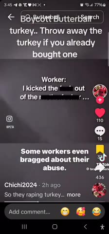 Butterball Turkeys *warning graphic*