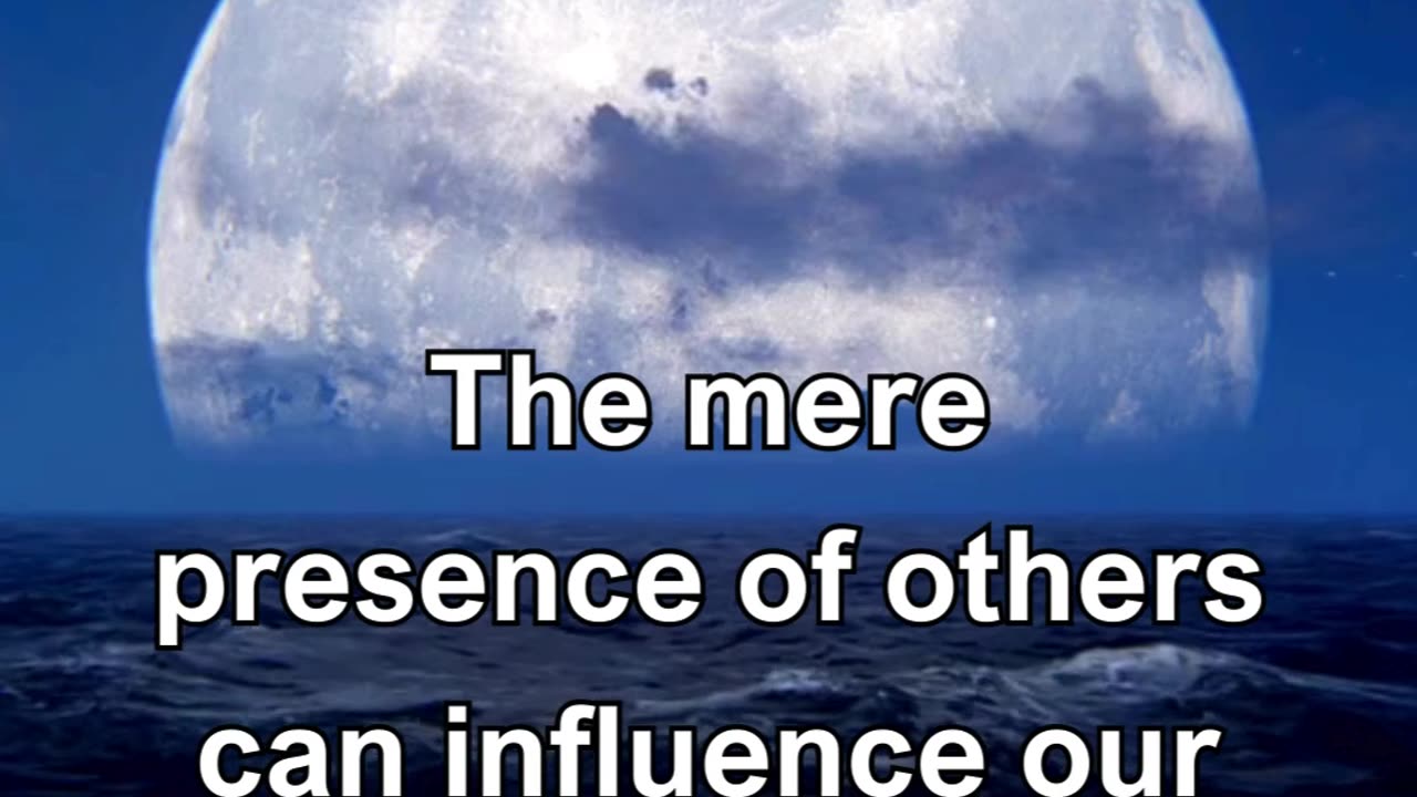 The mere presence of others can influence our behavior through social facilitation.