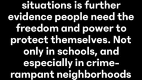 People need the freedom and power to protect themselves