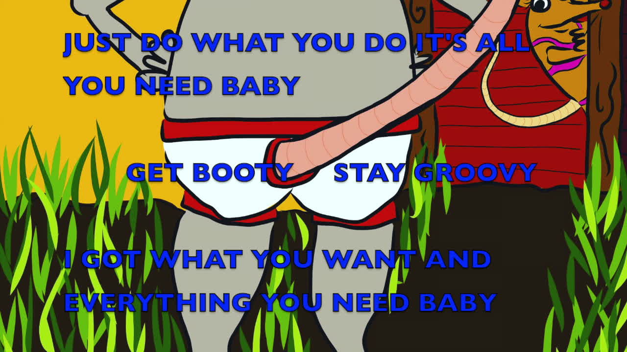 "Get Booty Stay Groovy" - Lyrics Video - Ray's Chicken Shack House Rat - "Just The Tips"