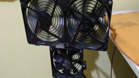 mini ventilador de ventoinha de fonte real de computador