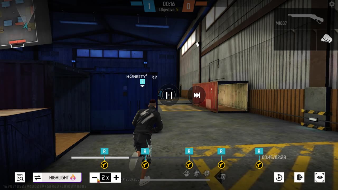 my 1st vedio _ one tap gameplay free fire