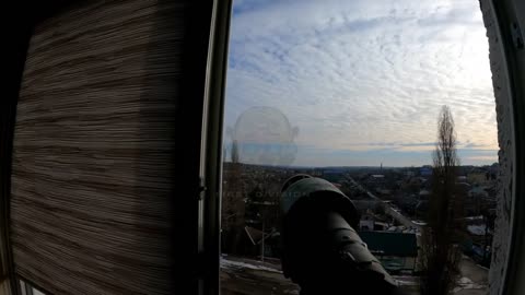 Ukrainian Fires and Igla Stinger Out of a Window