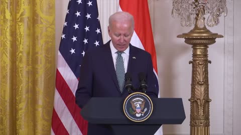 Prime Minister Modi and US President Joe Biden at the joint press conference at the White House