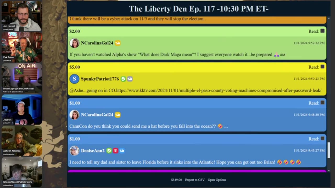 The Liberty Den Ep. 117 -10-30 PM ET-