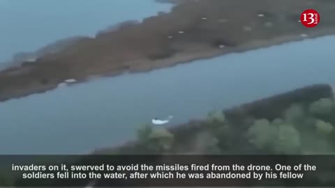 The Russian boat was fired upon, the Russian who fell into the river could not be saved