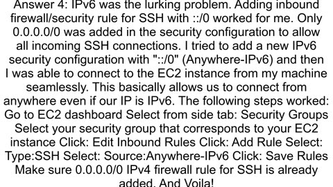 EC2 Instance Connect browserbased SSH connection doesn39t work