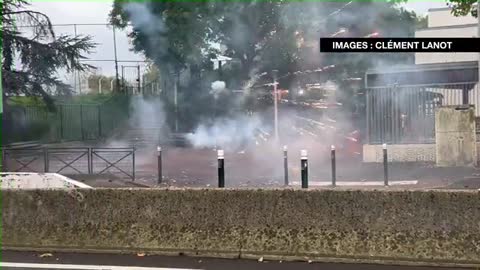 Joliot Curie high school students continue to riot and attack Police officers