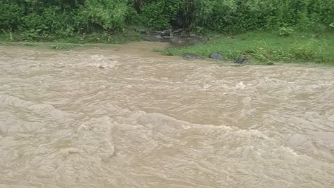 Small Flood Come In Bagra Village