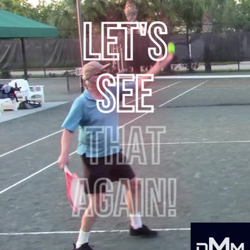 BACKHAND VOLLEY AT THE NET FOR THE POINT!