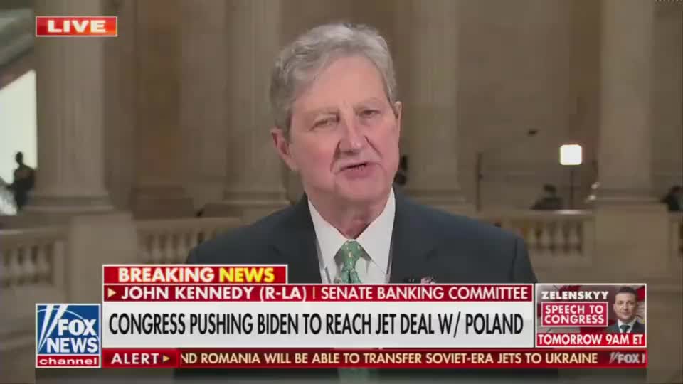 Sen. Kennedy: "Biden Has a Wishbone Where His Backbone Ought to Be"