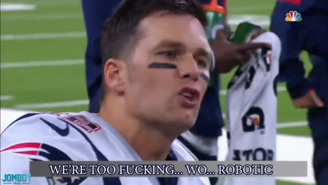 TOM BRADY GIVES A PEP TALK