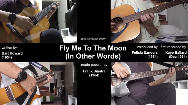 Guitar Learning Journey: "Fly Me to the Moon (In Other Words)" vocals cover