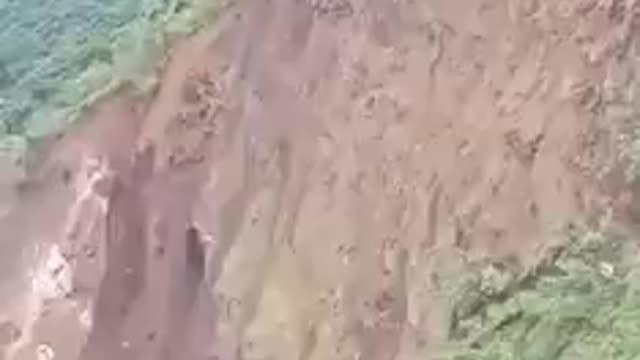 How this landslide prove what happen when we play with nature.