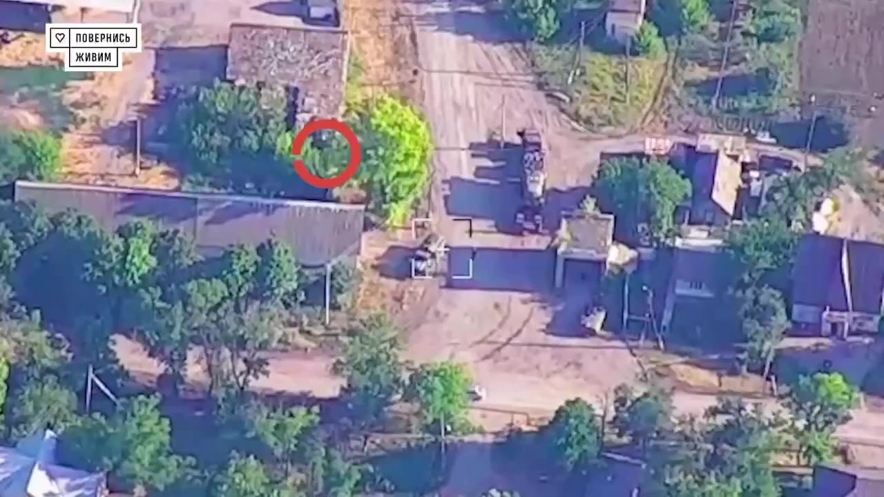 Switchblade Drone Smashes into a Russian Buk SAM