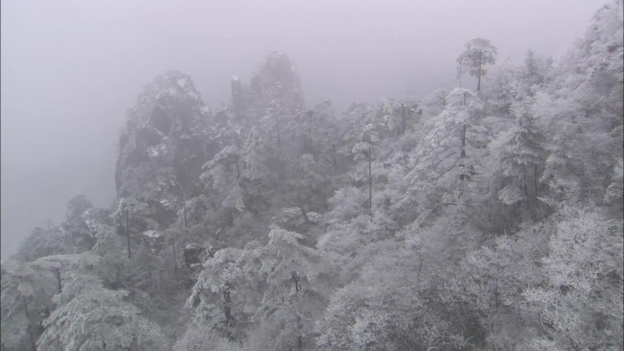 Scenery of Huangshan Mountain in Winter