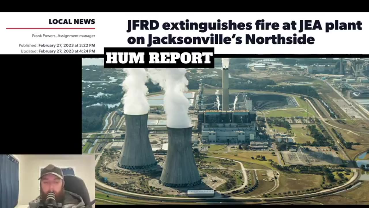 Power Plant ATTACKED - MASSIVE FIRE - OPERATIONS SHUT DOWN Jacksonville Fl