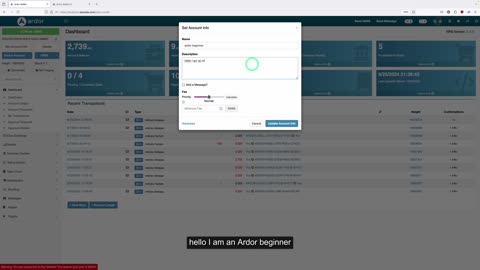 38 How to Set Account Information on the Ardor Blockchain