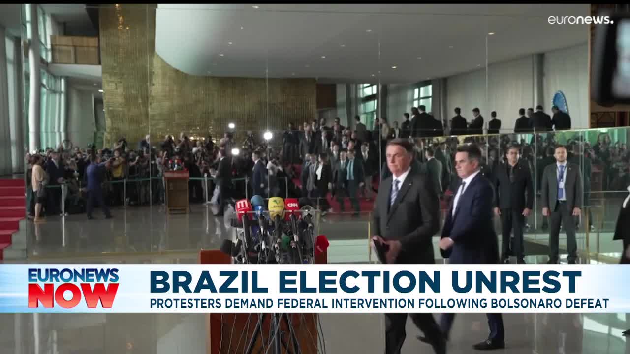 Brazil: Jair Bolsonaro reportedly concedes election defeat amid severe unrest