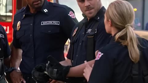 Smart female firefighter breaks the rules to save the child
