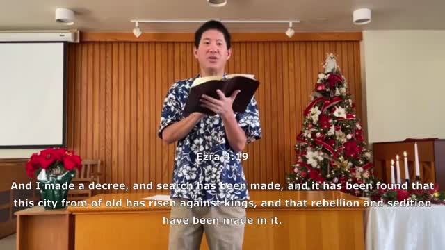 Ezra 4 - "We Love God in the Face of Opposition"