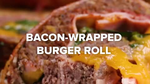 BACON-WRAPPED BURGER ROLL