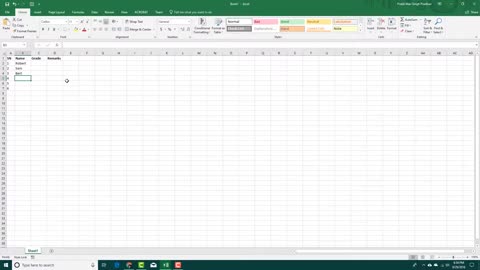 MS Excel Tutorial - Lesson 10 - Data Entry and Editing