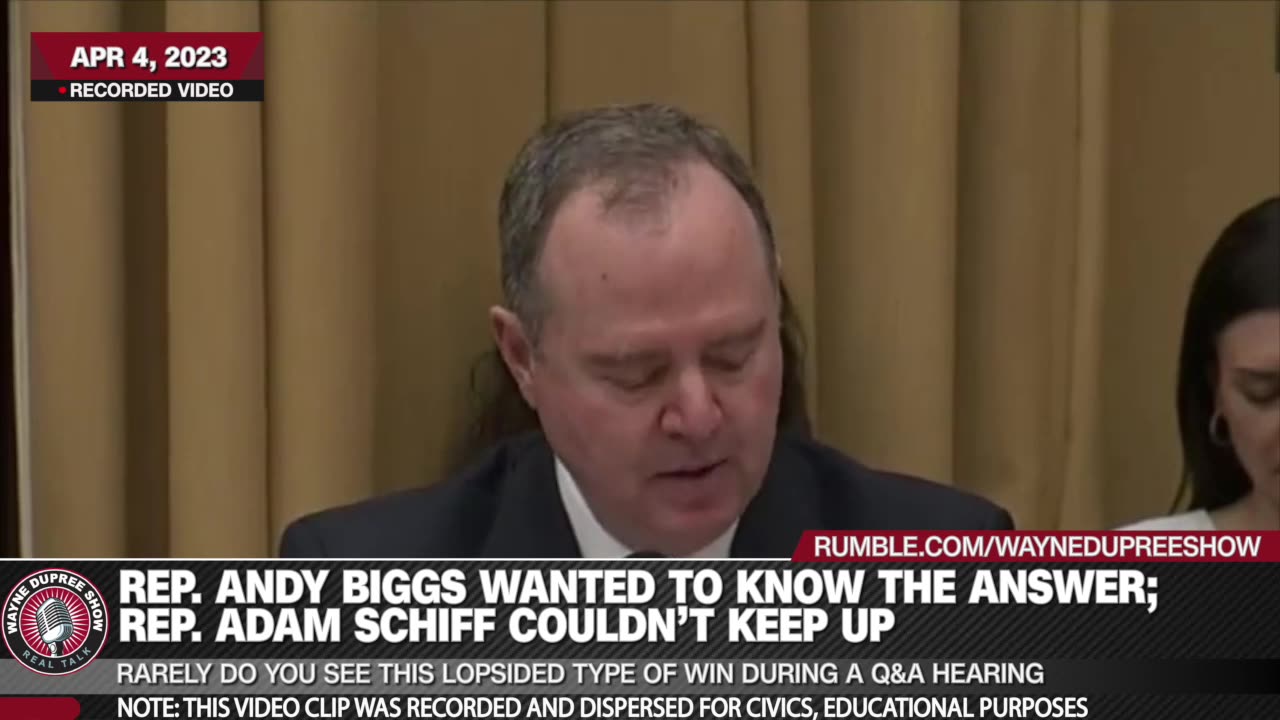 Andy Biggs Just Showed How To Handle Adam Schiff