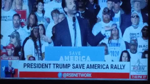 DON JR TRUMP RALLY "SHELVES ARE EMPTY"