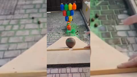 Advertisment bottle crushing satisfying video