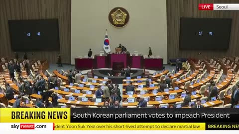 South Korea votes to impeach President Yoon Suk Yeol over attempt to impose martial law