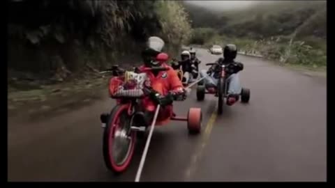 Extreme trikdrifting.