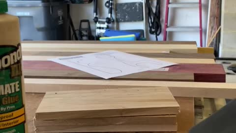 Wooden reindeer - Glue up