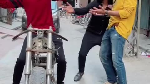 heavy bike #tiktok # tiktok video #funny video #shorts #danish meher with ali khan hyderabaadi