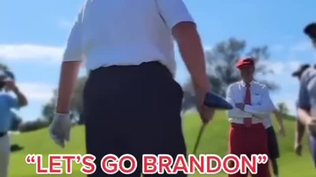 LET'S GO BRANDON "TRUMP GOLFING"