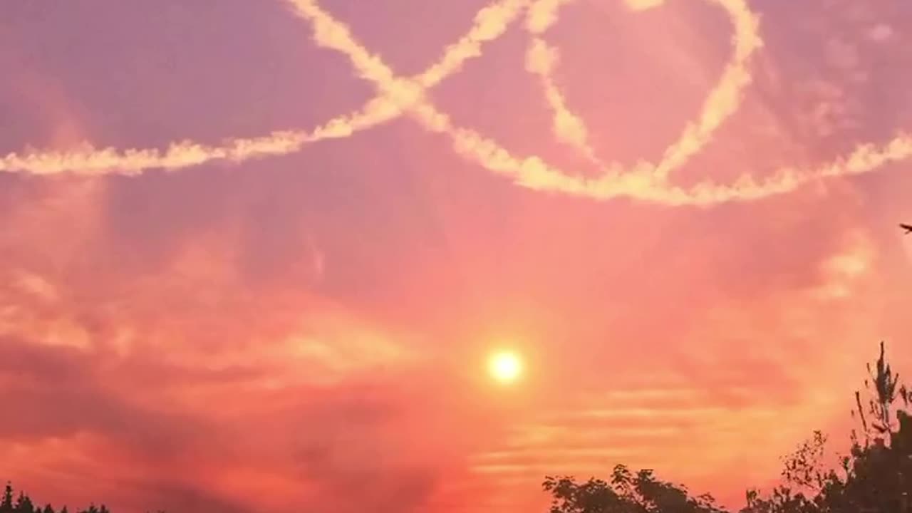 Relaxing music along with beautiful sky