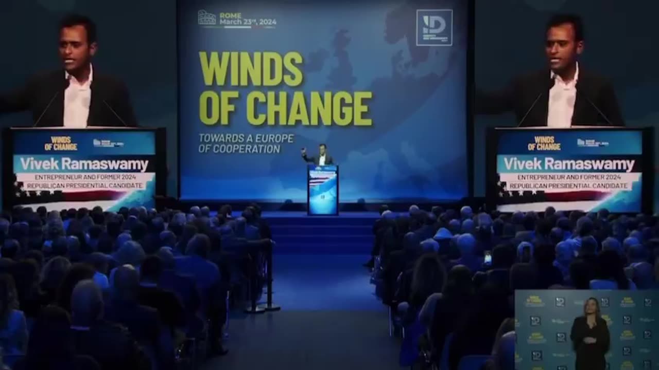 Vivek in Rome: "Nationalism does not have to be a bad word.”